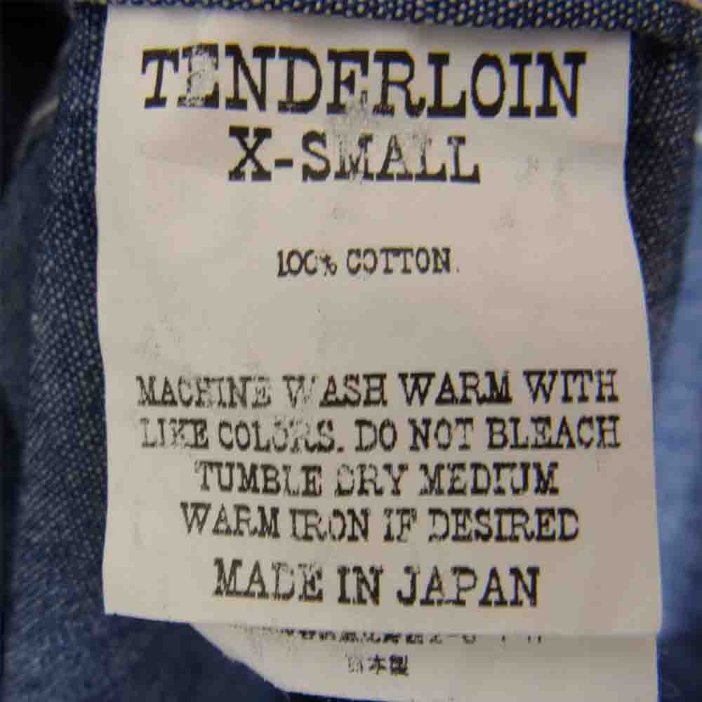 TENDERLOIN テンダーロイン T-CHAMBRAY SHT シャンブレー 長袖 シャツ ブルー系 XS【中古】