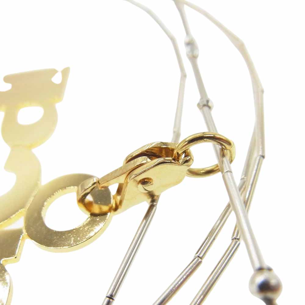 Sacai サカイ WOMEN Mobile Connector Strap ロゴ ネックレス シルバー系【中古】