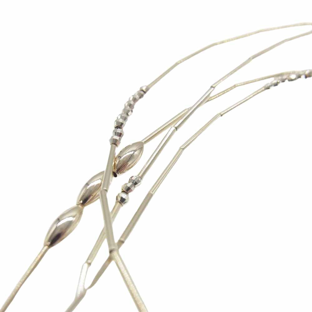 Sacai サカイ WOMEN Mobile Connector Strap ロゴ ネックレス シルバー系【中古】