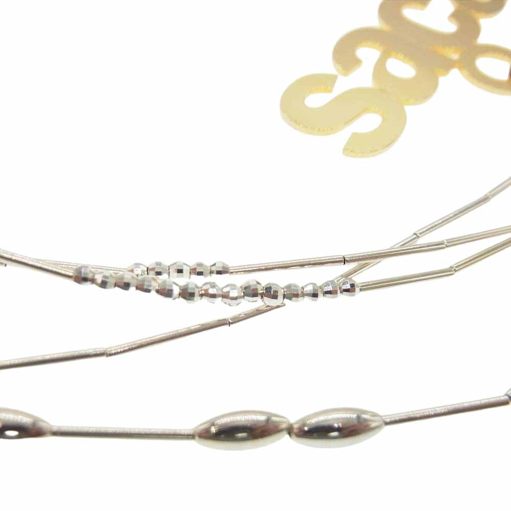 Sacai サカイ WOMEN Mobile Connector Strap ロゴ ネックレス シルバー系【中古】