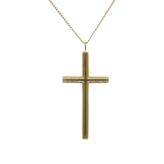 サンメイア K18 Cross Necklace クロス ゴールド系【中古】