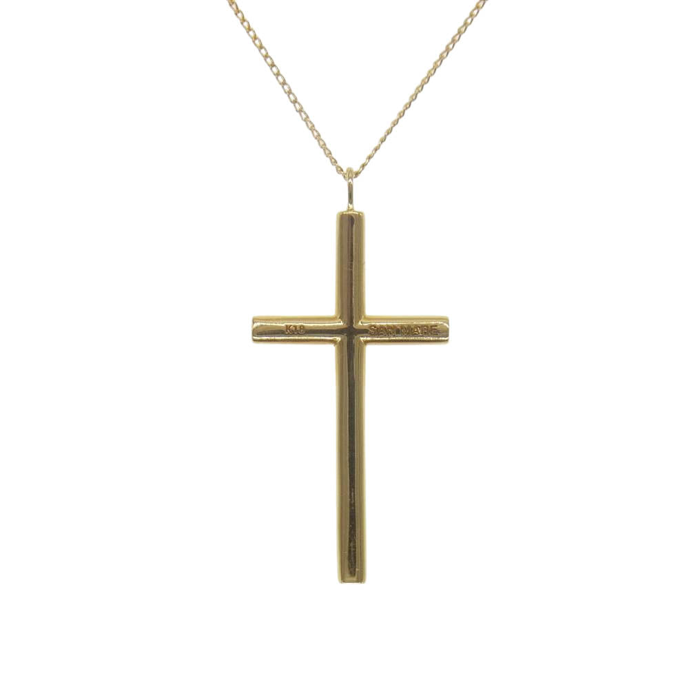 サンメイア K18 Cross Necklace クロス ゴールド系【中古】