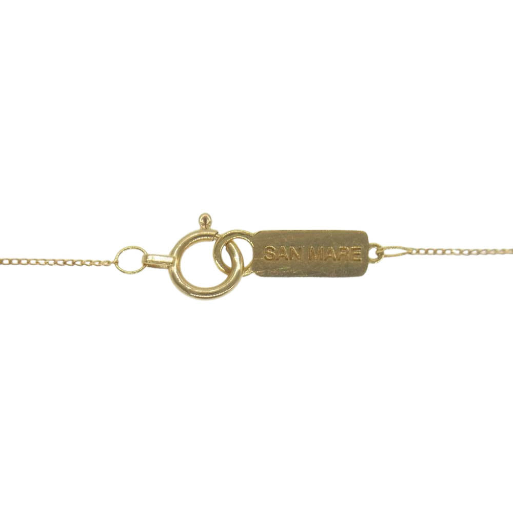 サンメイア K18 Cross Necklace クロス ゴールド系【中古】