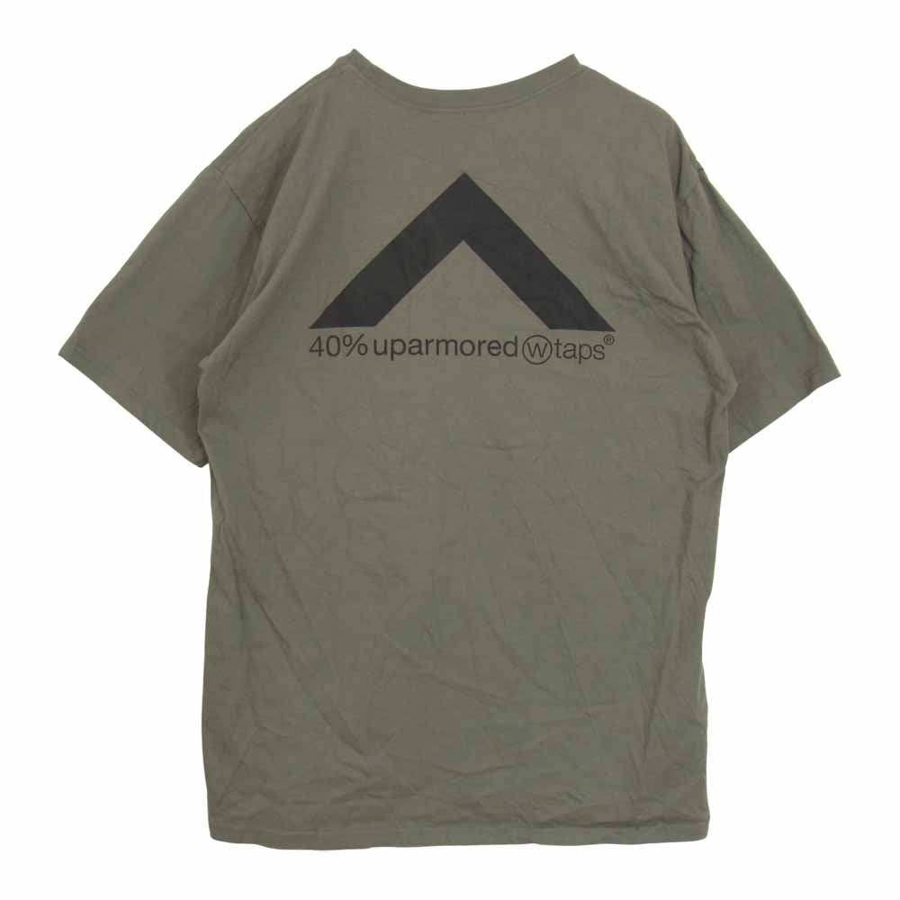 WTAPS ダブルタップス SCREEN TEE スクリーン 40%uparmored プリント 半袖 Tシャツ カーキ系 03【中古】
