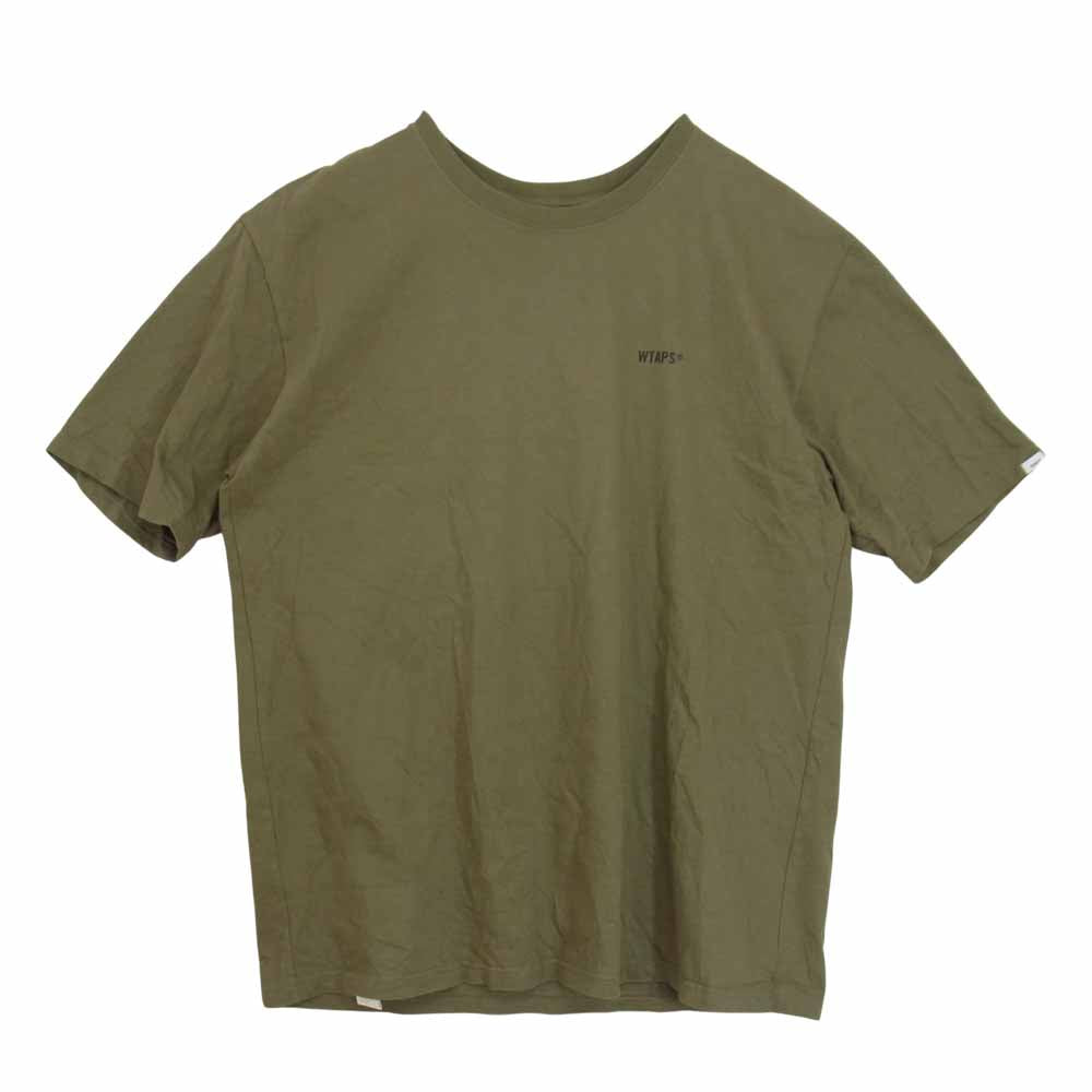 WTAPS ダブルタップス SCREEN TEE スクリーン バック ロゴ プリント 半袖 Tシャツ カーキ系 04【中古】