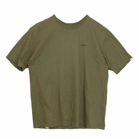 WTAPS ダブルタップス SCREEN TEE スクリーン バック ロゴ プリント 半袖 Tシャツ カーキ系 04【中古】