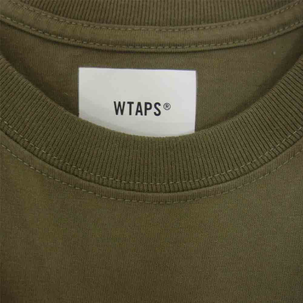 WTAPS ダブルタップス SCREEN TEE スクリーン バック ロゴ プリント 半袖 Tシャツ カーキ系 04【中古】