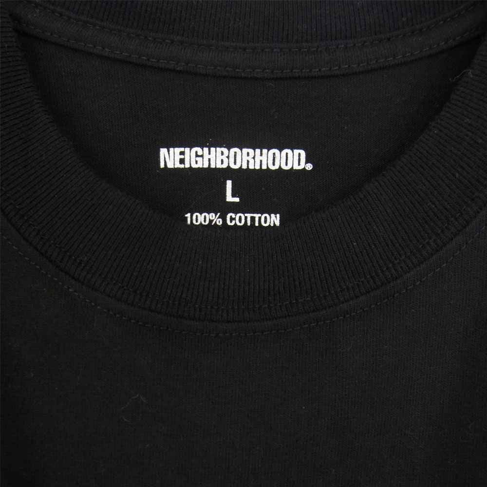 NEIGHBORHOOD ネイバーフッド SKULL C-TEE SS バックプリント スカル 半袖 Tシャツ ブラック系 L【美品】【中古】