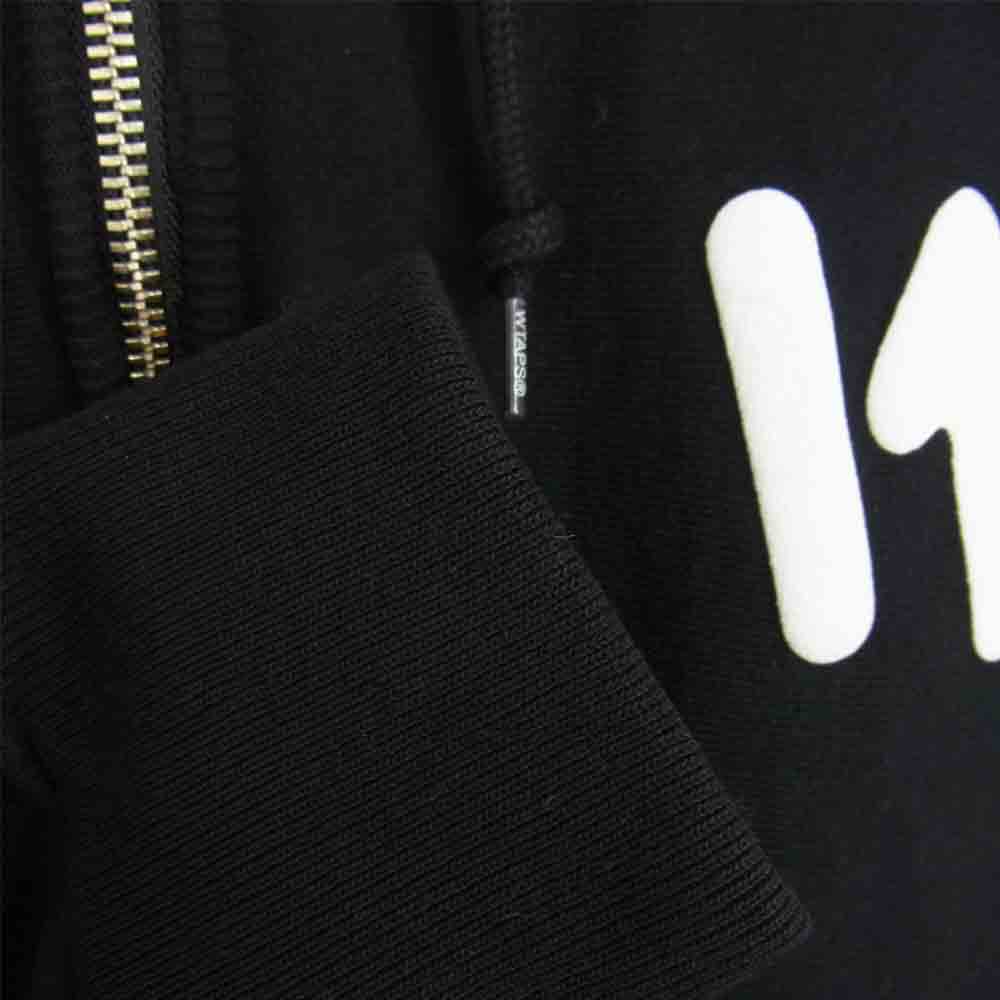 WTAPS ダブルタップス 201ATDT-CSM19 OUTRIGGER HALF ZIP SWEAT ハーフ ジップ スウェット パーカー ブラック系 03【中古】