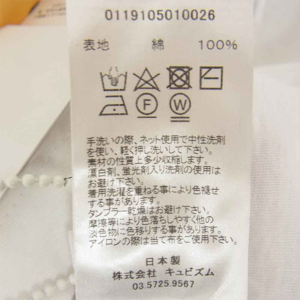 VISVIM ビズビム 19SS 0119105010026 JUMBO TEE S/S PEERLESS ジャンボ 半袖 Tシャツ ホワイト系 4【新古品】【未使用】【中古】