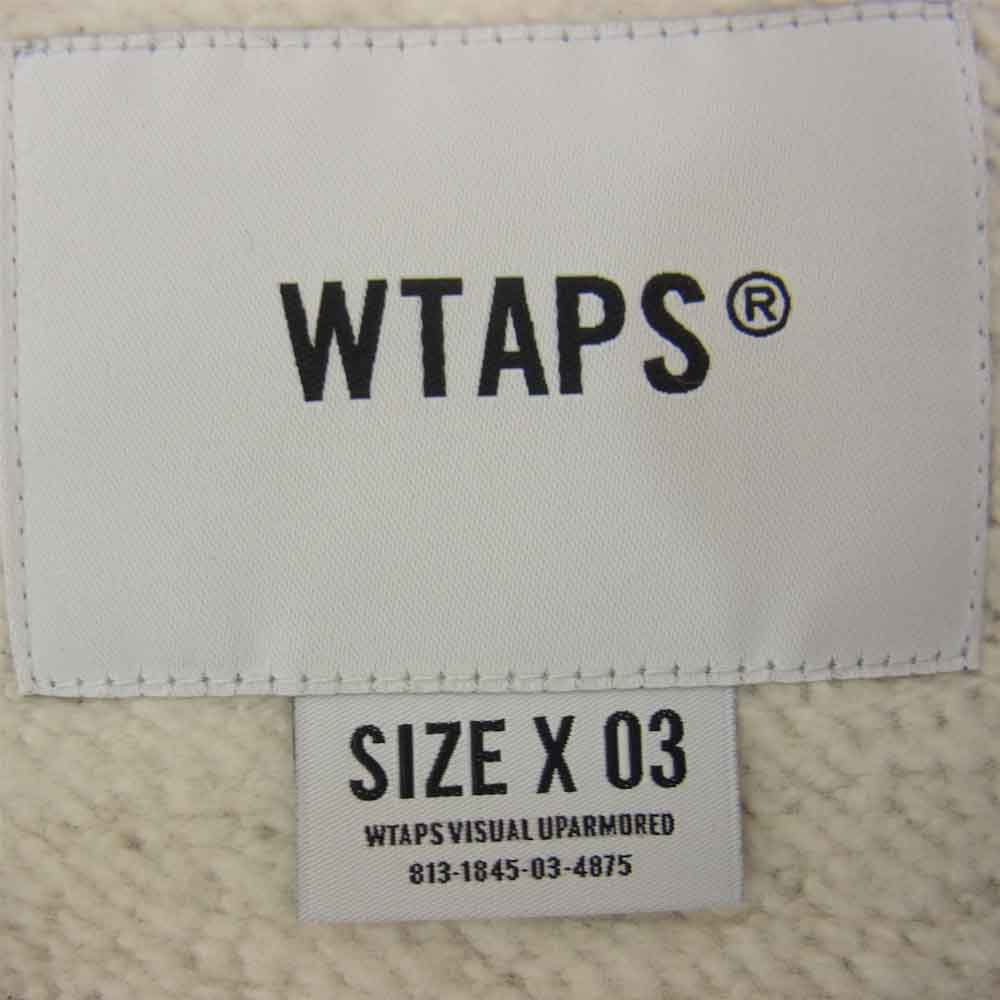 WTAPS ダブルタップス 212ATDT-CSM28 ACADEMY CREW NECK COTTON アカデミー クルーネック コットン スウェット トレーナー グレー系 L【新古品】【未使用】【中古】