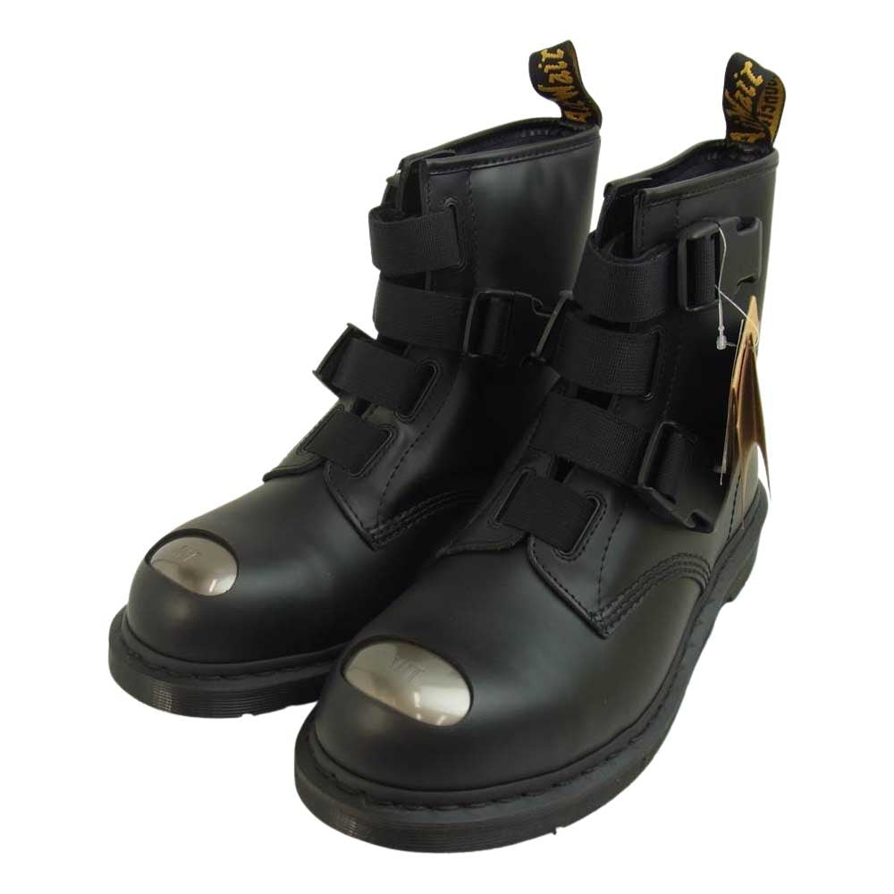 WTAPS ダブルタップス 202DMDMD-FW013 × Dr. MARTENS ドクターマーチン 1460 STOMPER WEBBING STRAP BOOT ウェビング ストラップ ブーツ ブラック系 9【新古品】【未使用】【中古】