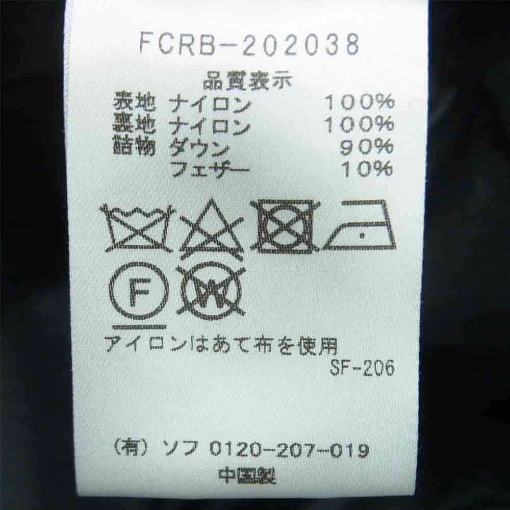 F.C.R.B. エフシーアールビー 20AW FCRB-202038 TOUR DOWN PARKA ツアー ダウン パーカ ジャケット ブラック系 XL【中古】