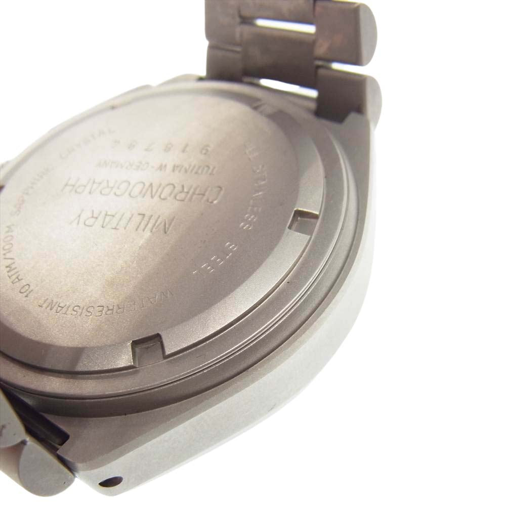 TUTIMA チュチマ 国内正規品 MILITARY CHRONOGRAPH ミリタリー クロノグラフ ウォッチ 自動巻き 腕時計 シルバー系【中古】