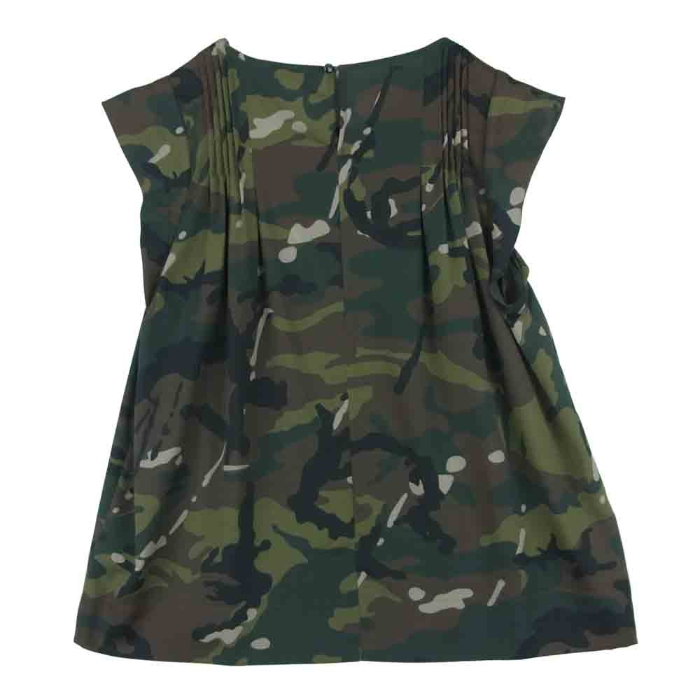 HYSTERIC GLAMOUR ヒステリックグラマー 0543AH01 HYSTERICS ヒステリックス カモフラ 迷彩 チュニック 半袖 カットソー カーキ系 FREE【中古】