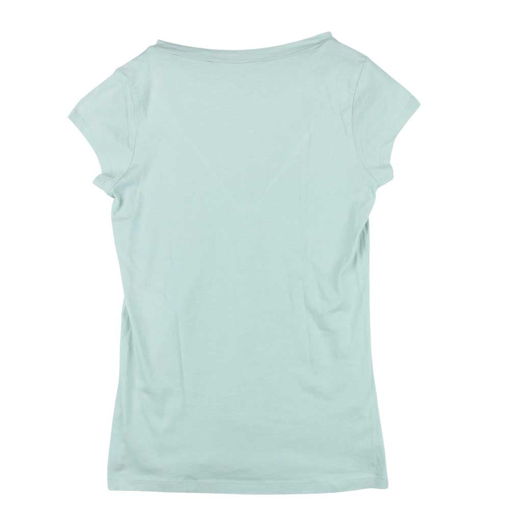 SEE BY CHLOE シーバイクロエ L4A9001 ロゴプリント カットソー Vネック Tシャツ コットン 中国製 グレー系【中古】