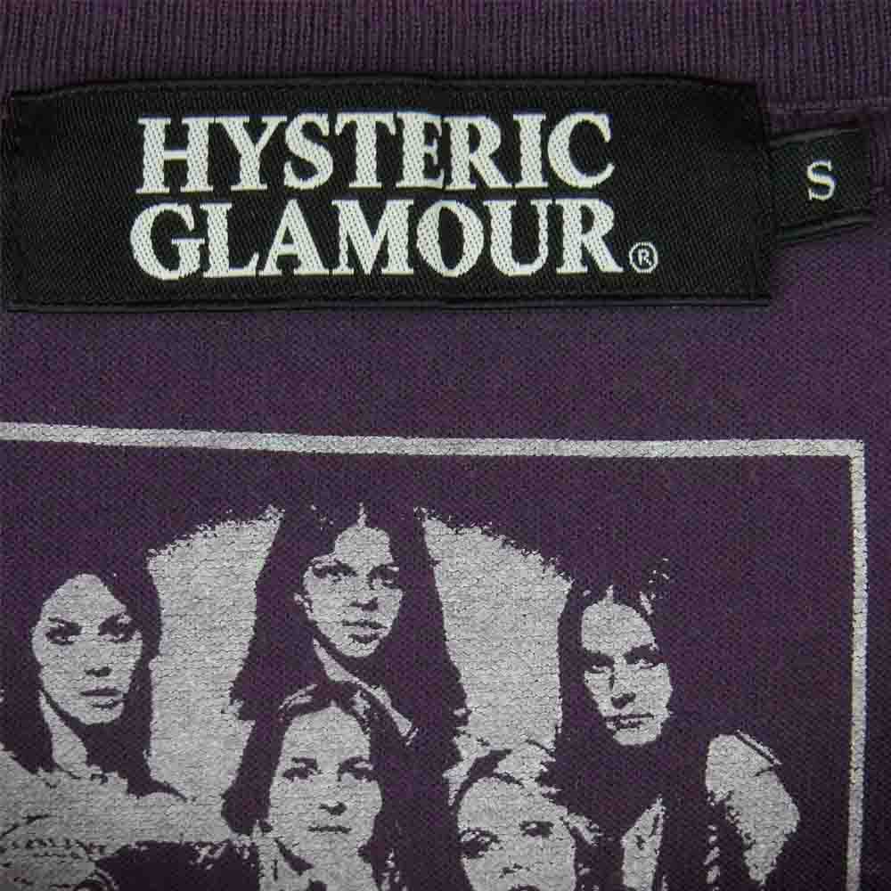 HYSTERIC GLAMOUR ヒステリックグラマー 0214CT08 THE RUNAWAYS ザ ランナウェイズ プリント 半袖 Tシャツ パープル系 S【中古】