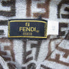 FENDI フェンディ パイル地 タオル地 ズッカ柄 ポロシャツ ブラウン系 42【中古】