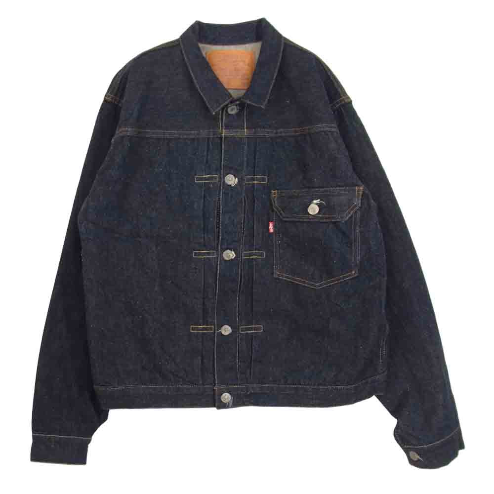 Levi's リーバイス 705010003 1st 1936年 506XX 復刻版 トップボタン裏 555 刻印 USA製 バレンシア工場 レザーパッチ 片面ビッグE デニムジャケット インディゴブルー系 40【中古】
