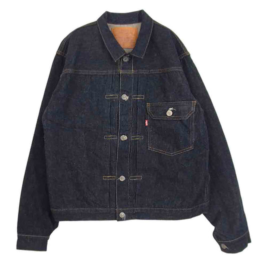 Levi's リーバイス 705010003 1st 1936年 506XX 復刻版 トップボタン裏 555 刻印 USA製 バレンシア工場 レザーパッチ 片面ビッグE デニムジャケット インディゴブルー系 40【中古】