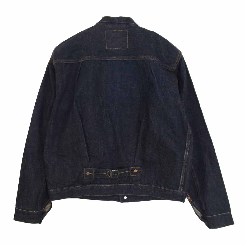 Levi's リーバイス 705010003 1st 1936年 506XX 復刻版 トップボタン裏 555 刻印 USA製 バレンシア工場 レザーパッチ 片面ビッグE デニムジャケット インディゴブルー系 40【中古】