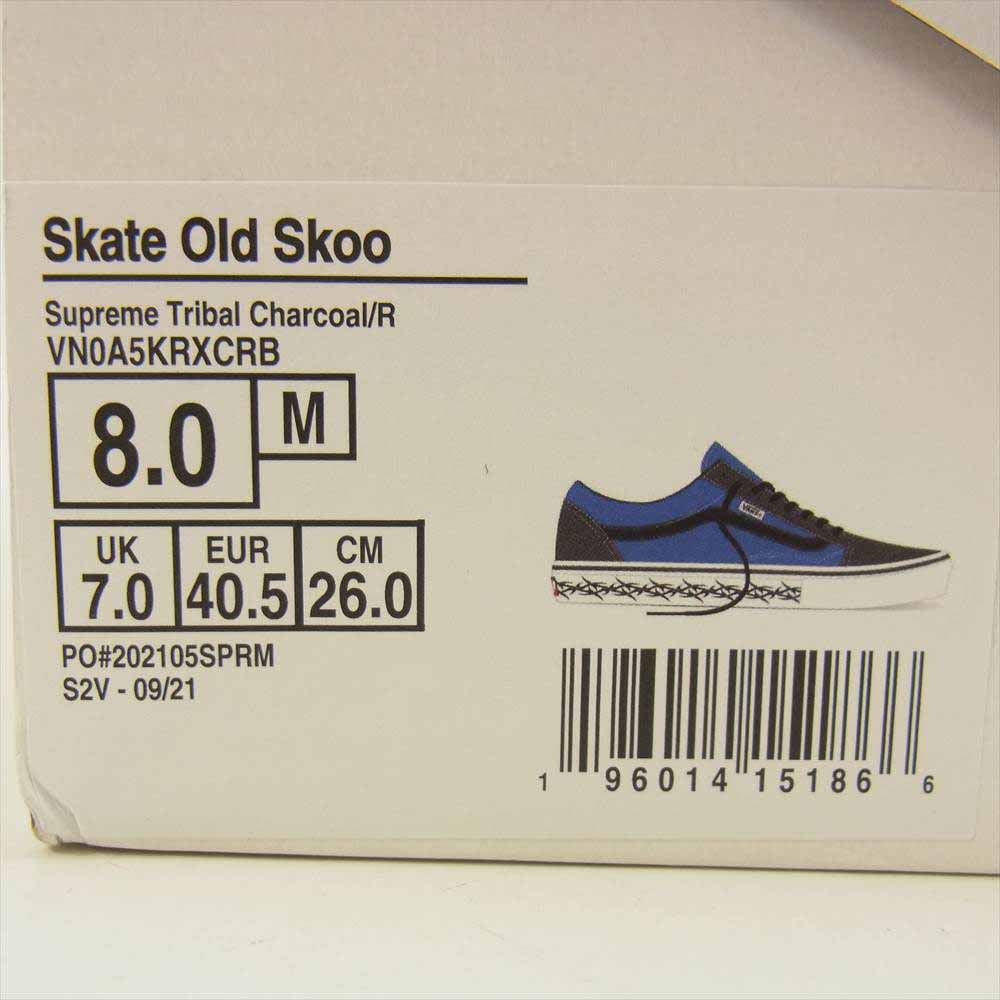 Supreme シュプリーム VANS 21AW VN0A5KRXCRB Skate Old Skool バンズ スケート オールドスクール ブルー系 26cm【中古】