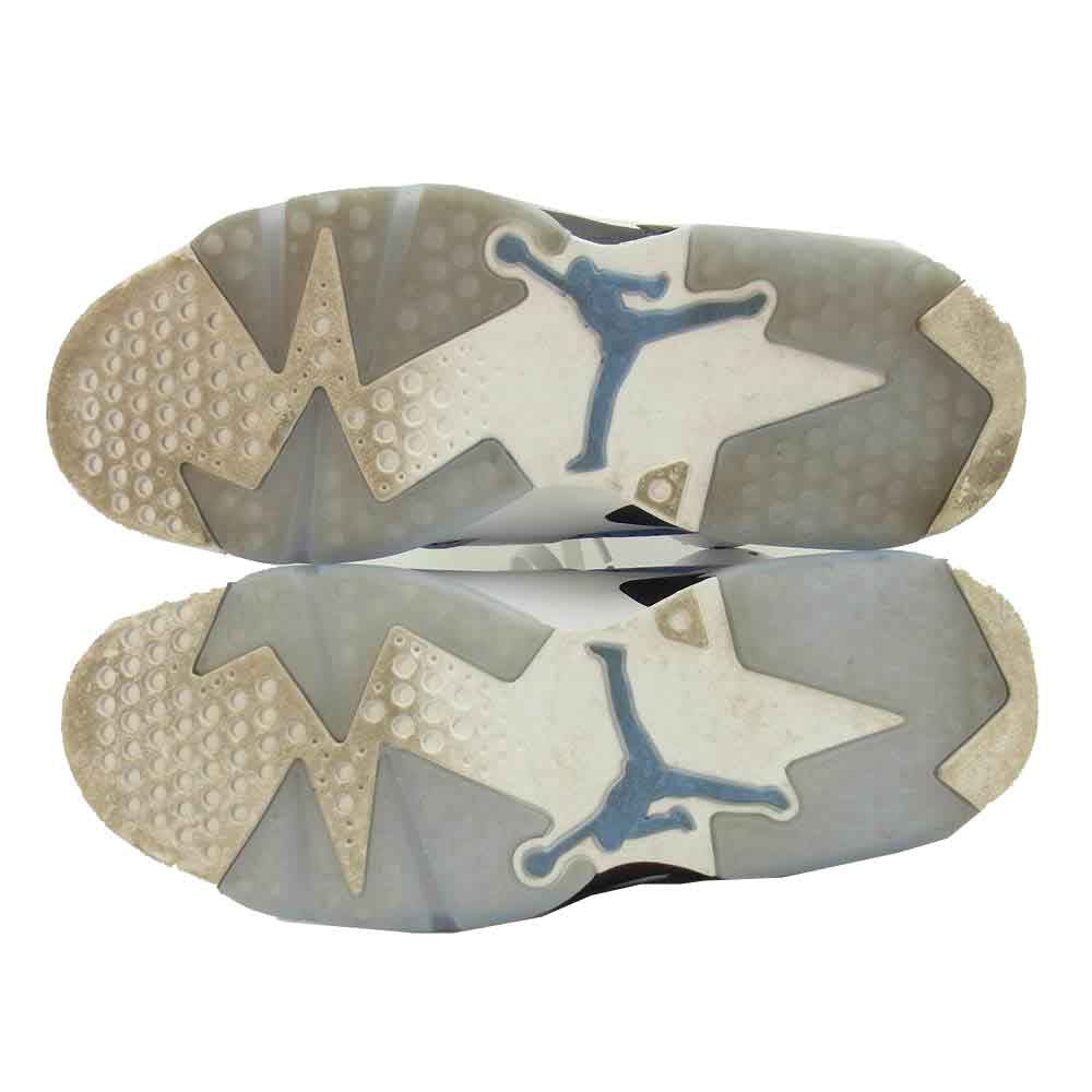 NIKE ナイキ CT8529-410 AIR JORDAN 6 RETRO UNC University Blue エア ジョーダン 6 レトロ ユニバーシティブルー 白×水色×黒系 26cm【中古】