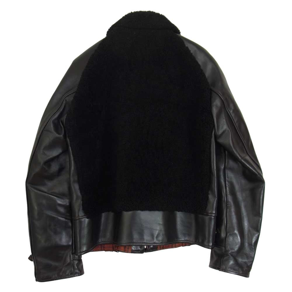 The REAL McCOY'S ザリアルマッコイズ 旧マッコイ McCOY Sports Wear ホースハイド グリズリージャケット 熊ジャン スタッズカスタム ブラック系 38【中古】