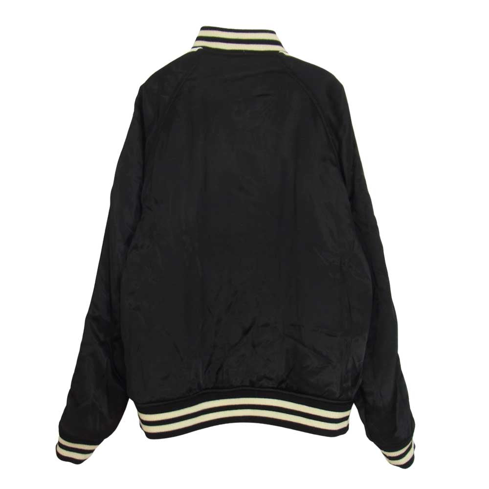 WACKO MARIA ワコマリア 16AW × WOLFS HEAD ウルフズヘッド SOUVENIOR JACKET スーベニアジャケット リバーシブル スカジャン サテン ジャケット ブラック系 M【中古】