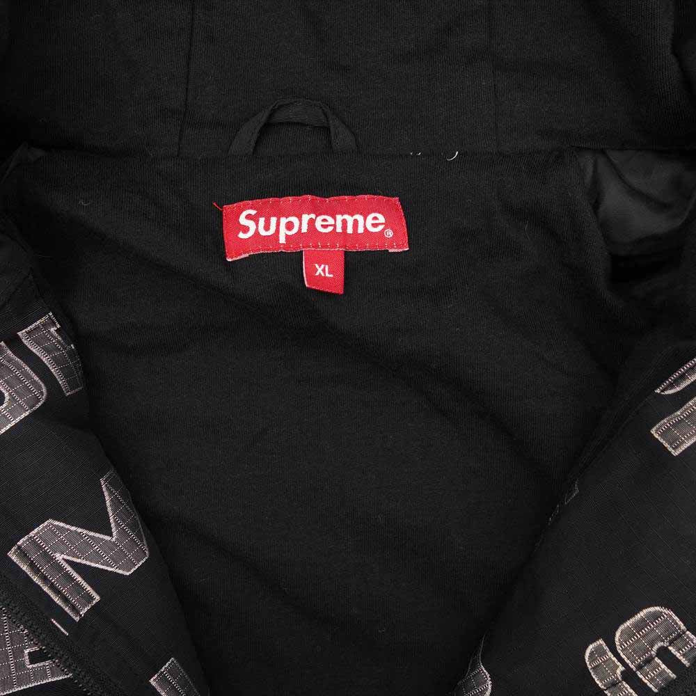 Supreme シュプリーム 21AW Logo Ripstop Hooded Track Jacket ロゴ リップストップ フーデッド トラック ジャケット ブラック系 XL【新古品】【未使用】【中古】