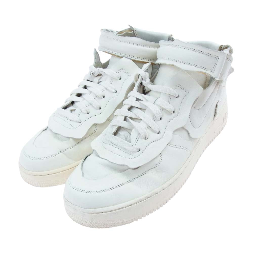 COMME des GARCONS コムデギャルソン 20AW DC3601-100 × NIKE Air Force1 Mid ナイキ エアフォースワン ミッド スニーカー  ホワイト系 11【中古】