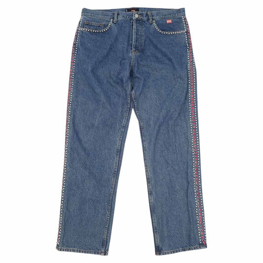 Supreme シュプリーム 22SS B.B.Simon Studded Regular Jean ビービー サイモン スタッディド レギュラー ジーンズ デニム パンツ インディゴブルー系 38【極上美品】【中古】