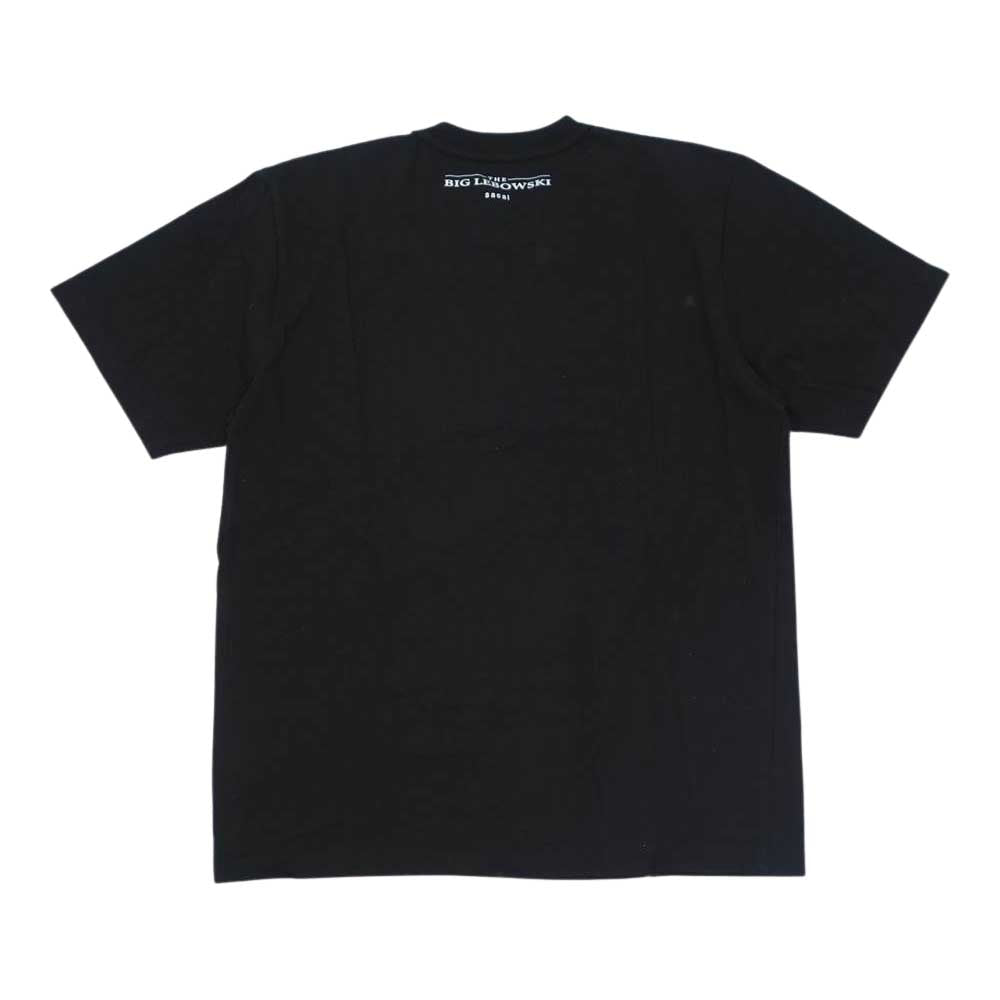 Sacai サカイ 20ss 20-0055S BIG LEBOWSKI インサイドアウト プリント 半袖 Tシャツ ブラック系 4【美品】【中古】