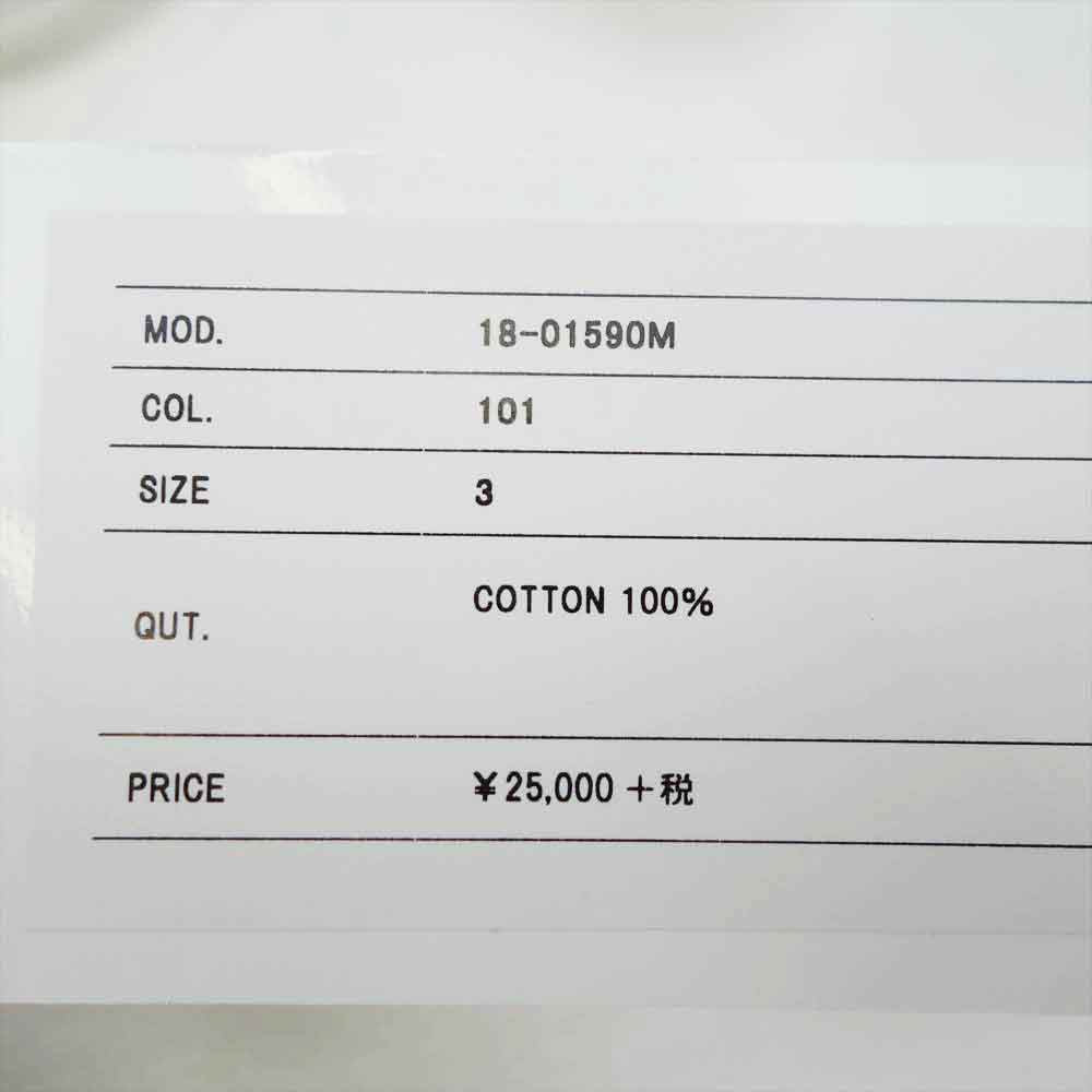 Sacai サカイ 18ss 18-01590Ｍ CONTRAST PANEL SWEAT SHIRT コントラスト パネル プリント スウェット ホワイト系 3【中古】