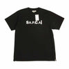 Sacai サカイ 21SS Ｍ26978 × A.P.C. アーペーセー T-Shirt kiyo ロゴ プリント サイドジップ 半袖 Tシャツ ブラック系 M【新古品】【未使用】【中古】