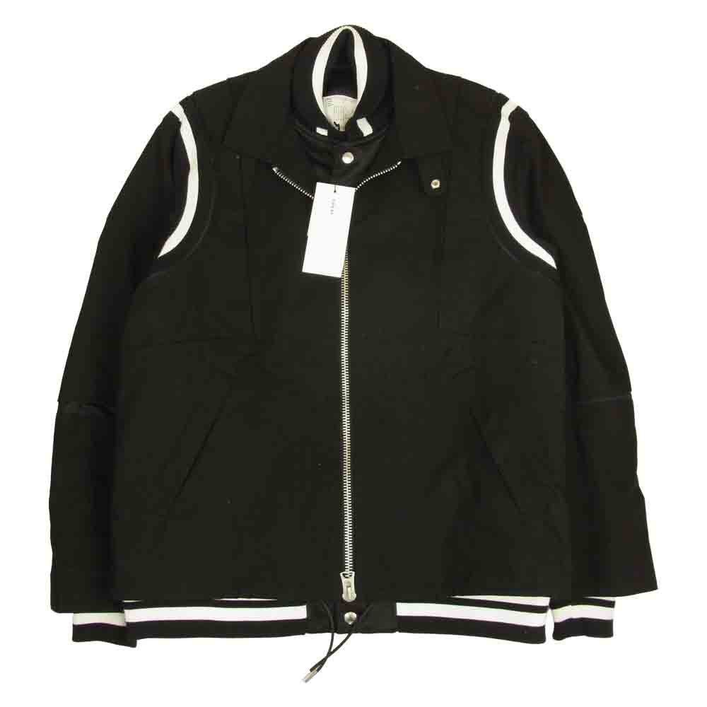 Sacai サカイ 21AW 21-02593Ｍ Cotton Oxford Blouson オックスフォード ブルゾン ブラック系 3【新古品】【未使用】【中古】