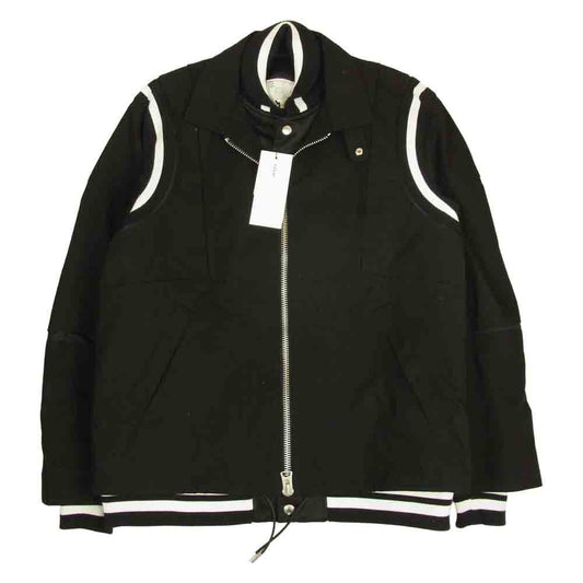 Sacai サカイ 21AW 21-02593Ｍ Cotton Oxford Blouson オックスフォード ブルゾン ブラック系 3【新古品】【未使用】【中古】