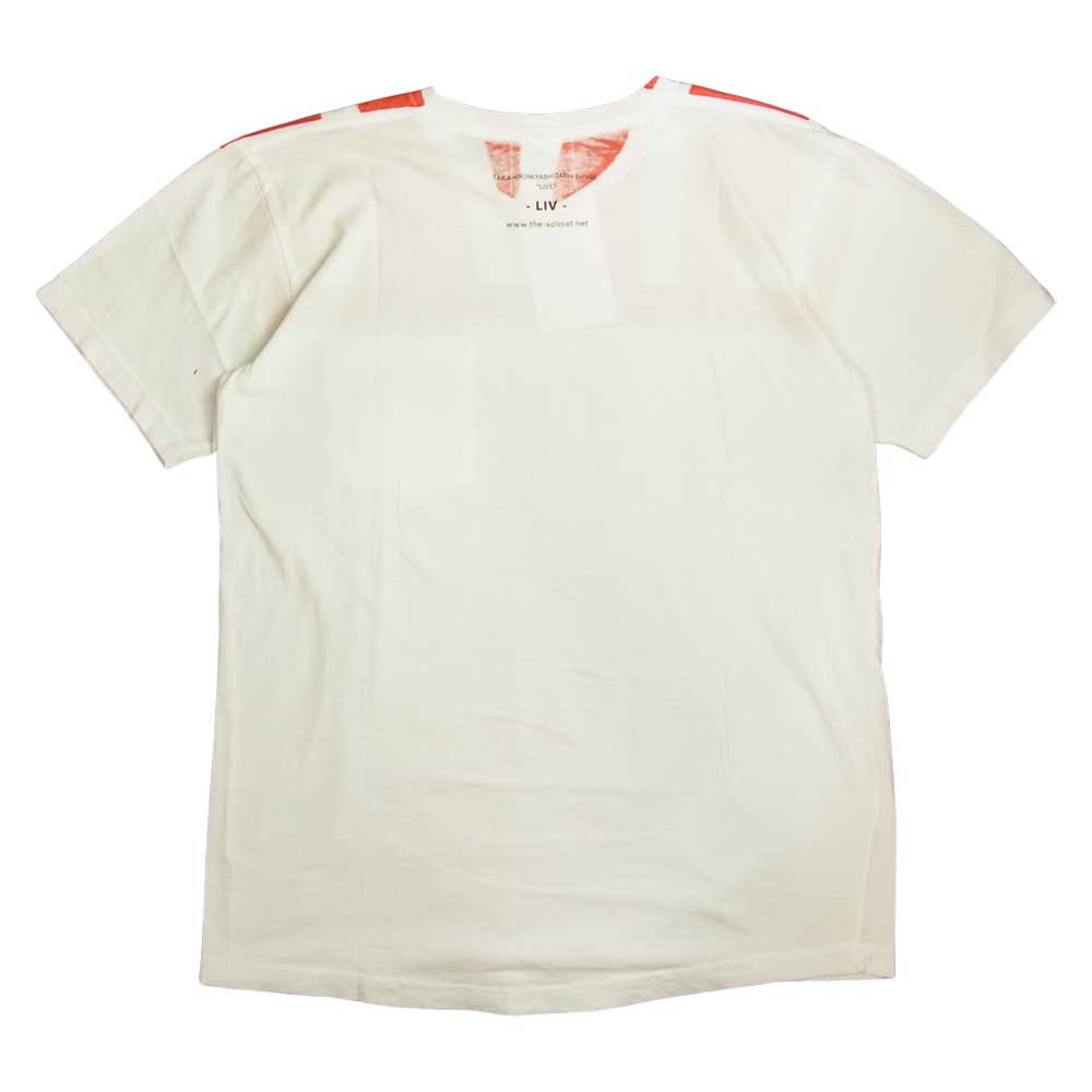 タカヒロミヤシタザソロイスト sgt.0005 LIVE LIV プリント ポケット 半袖 Tシャツ ホワイト系 M【中古】
