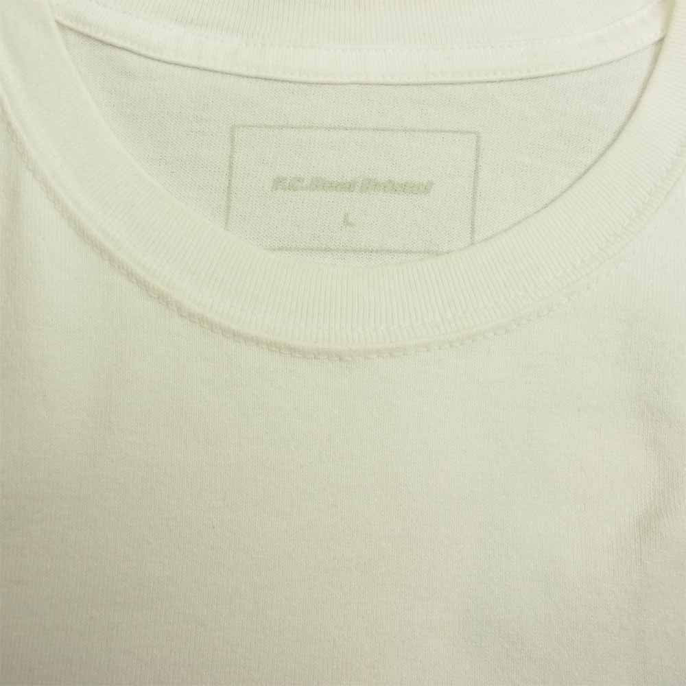 F.C.R.B. エフシーアールビー FCRB-170047 SOPH. ソフ ロゴ プリント 半袖 Tシャツ ホワイト系 L【美品】【中古】