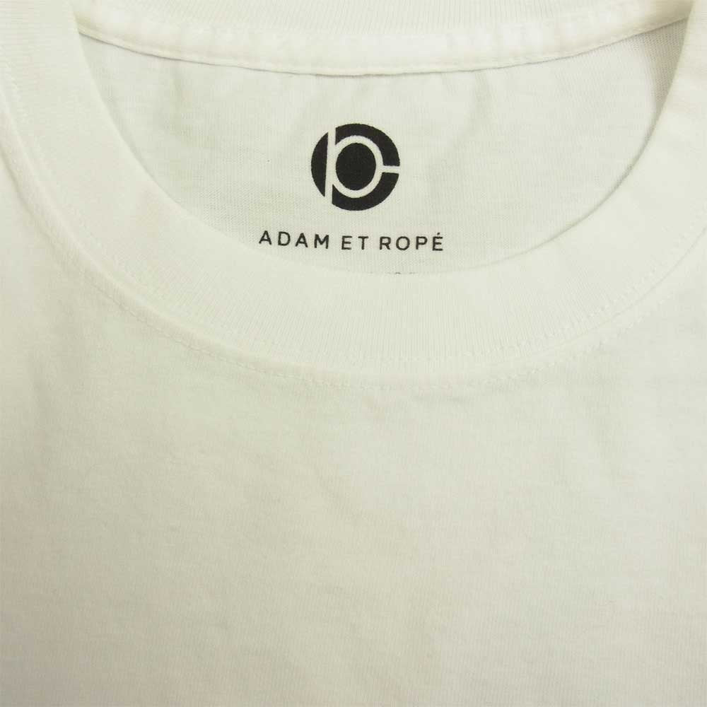 Adam et Rope' アダムエロペ oasis オアシス ロゴ プリント 半袖 Tシャツ ホワイト系 LL【美品】【中古】