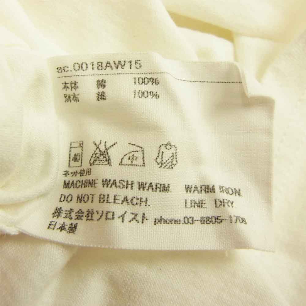 タカヒロミヤシタザソロイスト 0018AW15 × UNDERCOVER アンダーカバー 半袖 ポケット Tシャツ ホワイト系 M【中古】