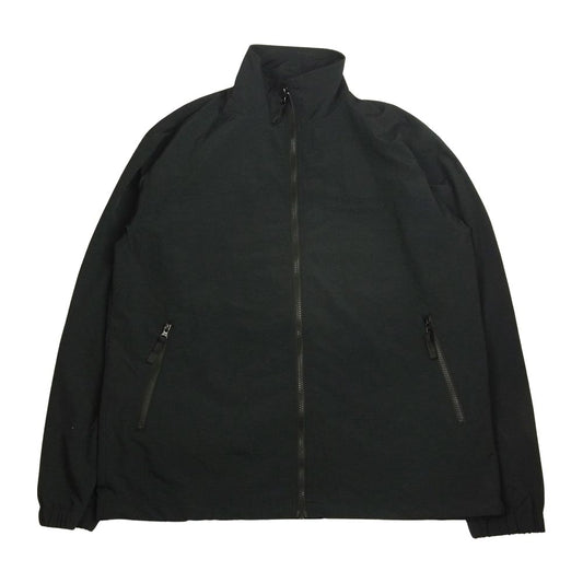 エンノイ 21AW AW21BRENJK03LV THE ENNNOY PROFESSIONAL × スタイリスト私物 Nylon Jacket ナイロン ロゴ刺繍 トラック ジャケット ブラック系 L【美品】【中古】
