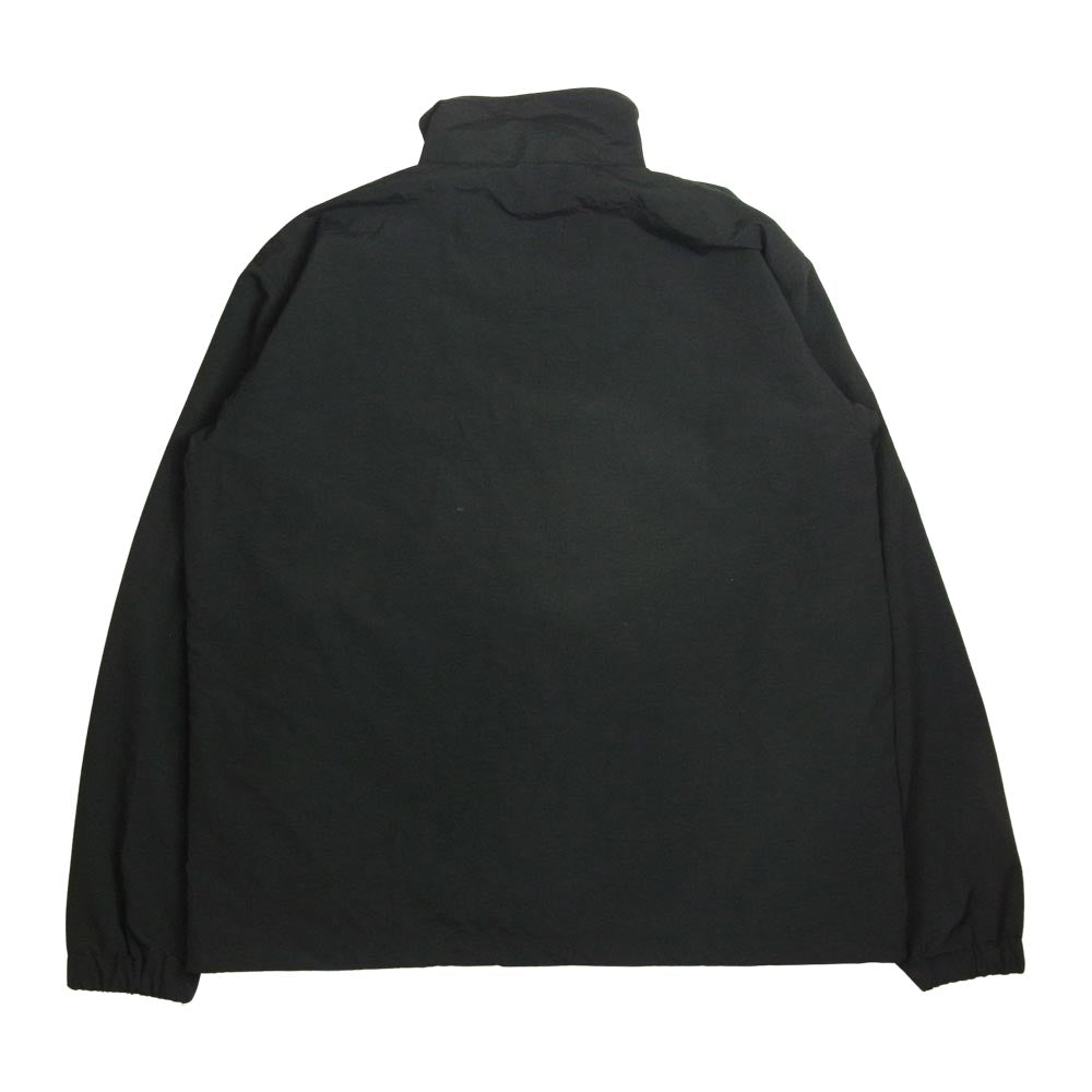 エンノイ 21AW AW21BRENJK03LV THE ENNNOY PROFESSIONAL × スタイリスト私物 Nylon Jacket ナイロン ロゴ刺繍 トラック ジャケット ブラック系 L【美品】【中古】