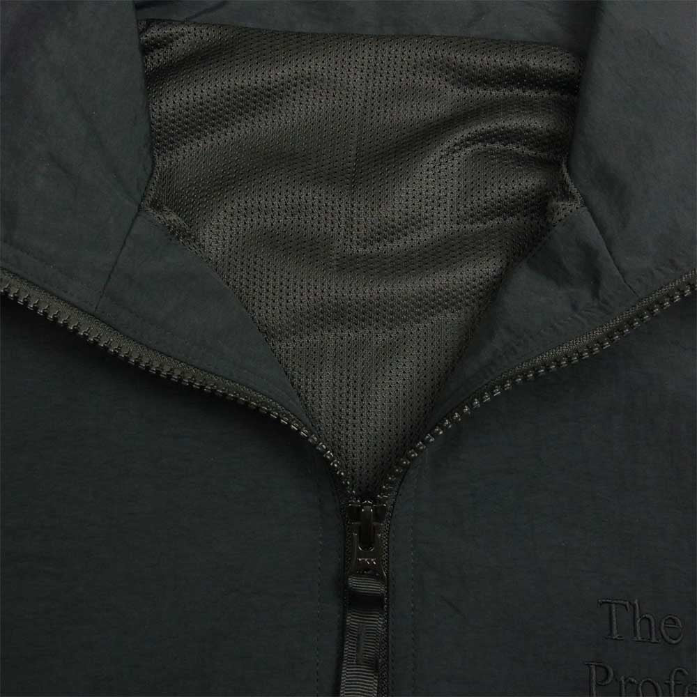 エンノイ 21AW AW21BRENJK03LV THE ENNNOY PROFESSIONAL × スタイリスト私物 Nylon Jacket ナイロン ロゴ刺繍 トラック ジャケット ブラック系 L【美品】【中古】