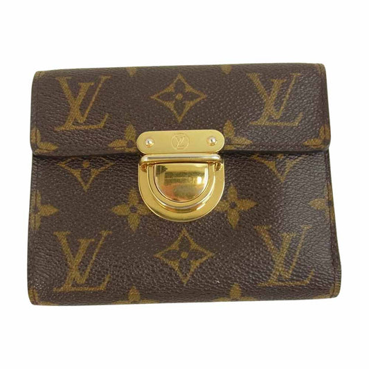 LOUIS VUITTON ルイ・ヴィトン M58013 モノグラム ポルトフォイユ コアラ ブラウン系【中古】