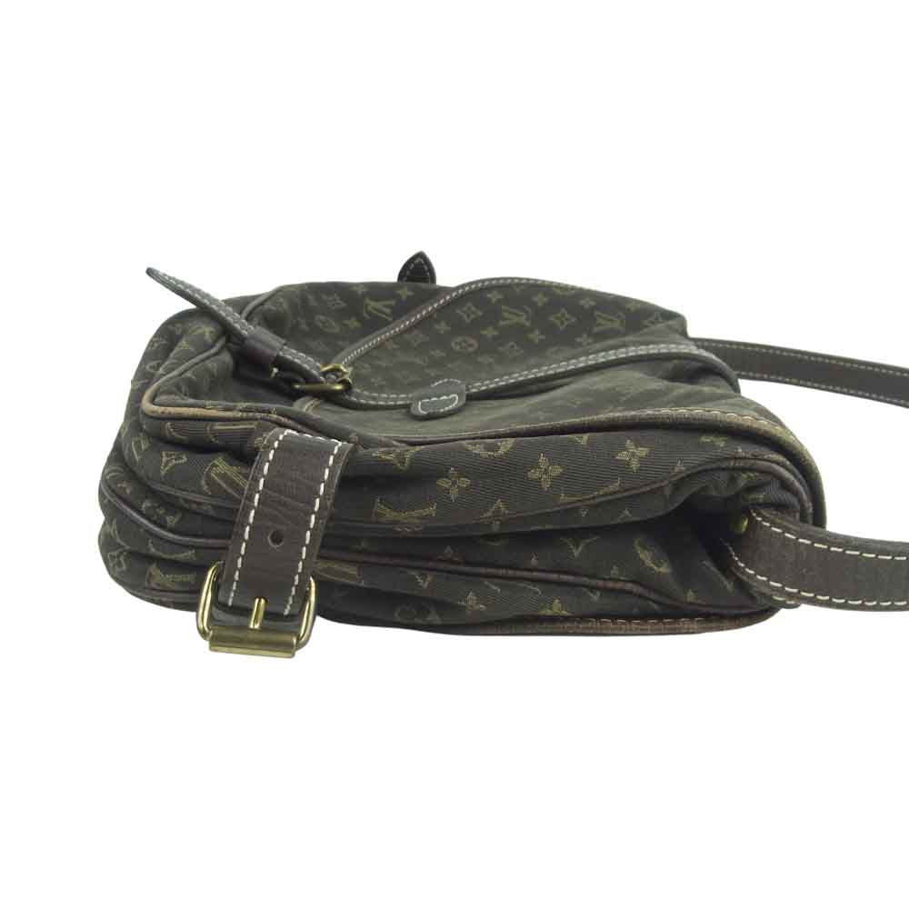 LOUIS VUITTON ルイ・ヴィトン M95227 モノグラム ミニ ラン ソミュール エベヌ ショルダー バッグ ブラウン系【中古】