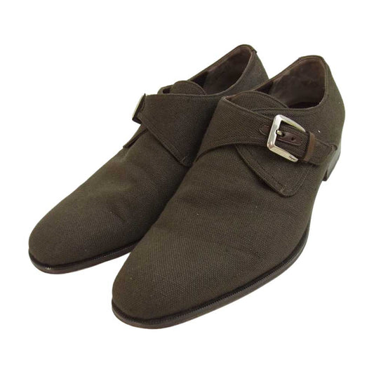 Salvatore Ferragamo サルヴァトーレフェラガモ CIPRO モンクストラップ シューズ ブラウン系 10 1/2【中古】