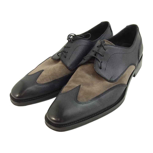 Salvatore Ferragamo サルヴァトーレフェラガモ UG60132 ARMSTRONG アームストロング ウイングチップ シューズ ブラック系 9【中古】