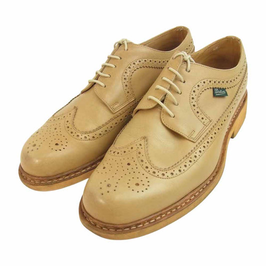 Paraboot パラブーツ 851021 × ユナイテッドアローズ 別注 SEVRIER セヴィリエ 851021 外羽根 ウイングチップ レザー シューズ ライトブラウン系 7【中古】