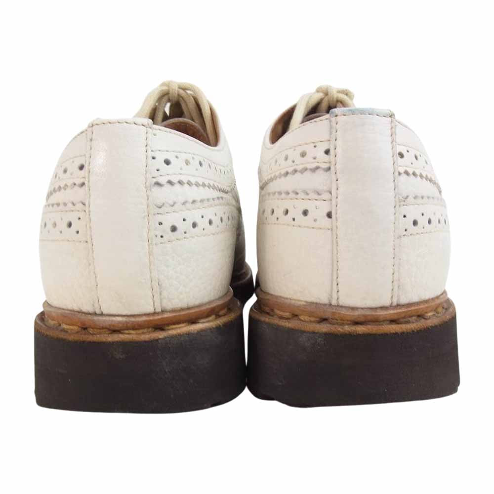 Paraboot パラブーツ × ユナイテッドアローズ 別注 SEVRIER セヴィリエ 851001 外羽根 ウイングチップ レザー シューズ ホワイト ホワイト系 7【中古】
